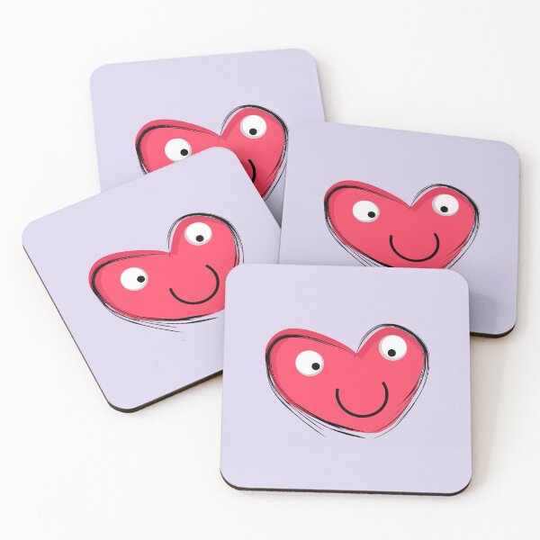 Item preview, Happy Pink Heart Face designed and sold by VexisValora.
