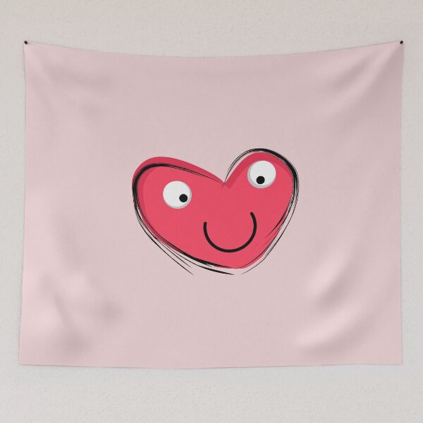 Item preview, Happy Pink Heart Face designed and sold by VexisValora.
