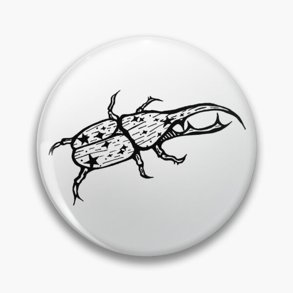 Item preview, Star Bug Greyscale Celestial Hercules Beetle designed and sold by KayTurtless.