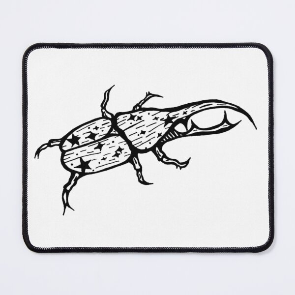 Item preview, Star Bug Greyscale Celestial Hercules Beetle designed and sold by KayTurtless.