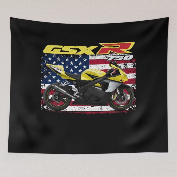 Item preview, GSXR 750 American Flag Sportbike Tee designed and sold by FroggyBaBoy.