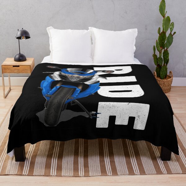 Item preview, Blue Sportbike Front View Racing Tee designed and sold by FroggyBaBoy.