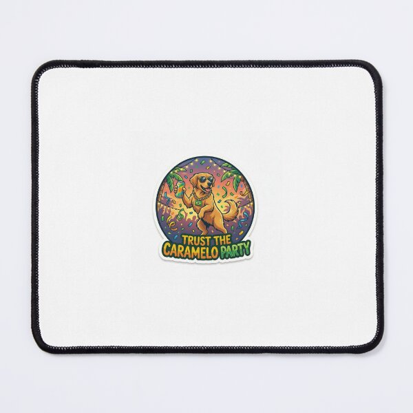 Item preview, Party Caramel Dog Funny Meme Sticker designed and sold by MemeBrasilStore.