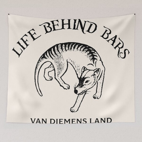 Item preview, Life Behind Bars - Tasmanian Tiger - Van Diemens Land designed and sold by Corinne Alexa Jackson.