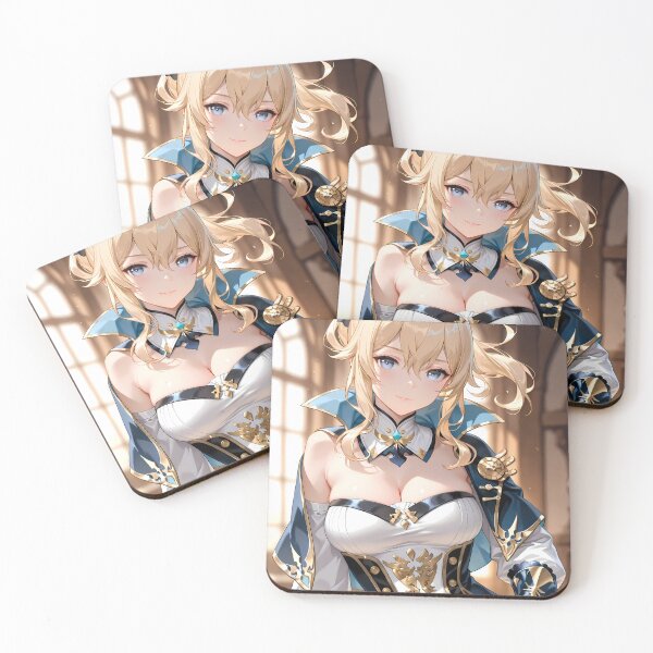 Artikelvorschau, Jean Genshin Impact Warm Light Smile Elegant Portrait entworfen und verkauft von TanglenRabbit.