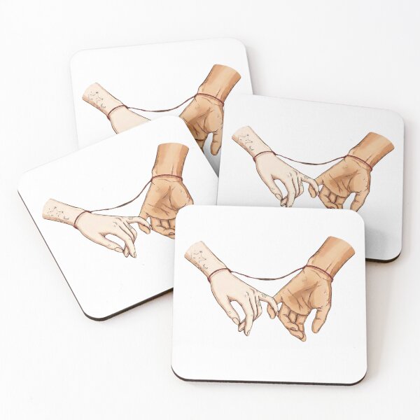 Item preview, Red String of Fate Design – Romantic Soulmate Illustration designed and sold by CosmicCutouts.