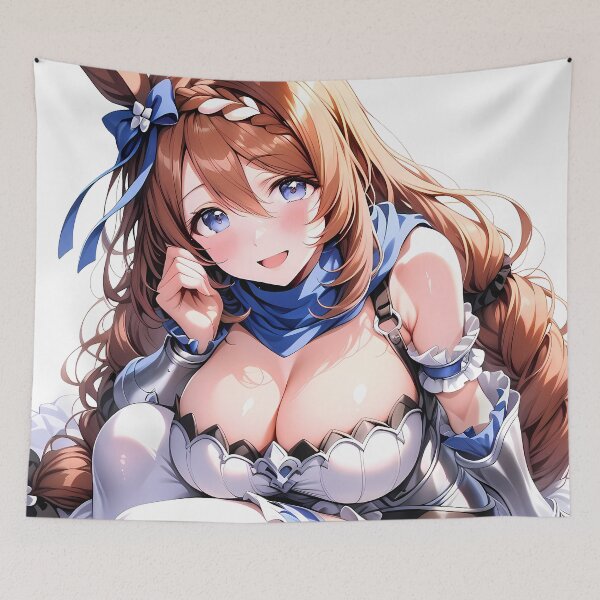 Item preview, Super Creek Uma Musume Pretty Derby Kawaii Blue Ribbon Dream designed and sold by TanglenRabbit.
