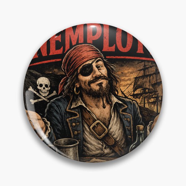 Item preview, Funny Pirate Shirt – Pirates Were Just Unemployed Sailors – History Humor Tee designed and sold by Boudica Bowman Chaos Co.