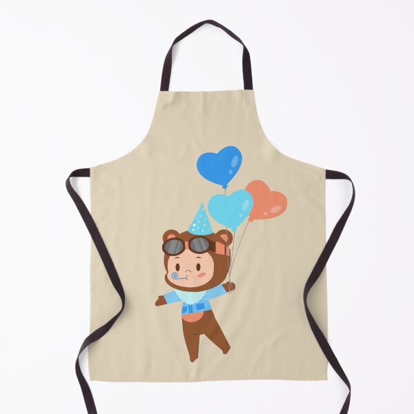 Item preview, Flying Bear Boy Heart Ballons designed and sold by VexisValora.