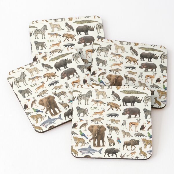Item preview, Animals of South Africa Retro WildlifedIdentification Chart designed and sold by kakarikihill.