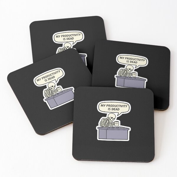 Item preview, Productivity is Dead Skeleton designed and sold by Hikmoi.