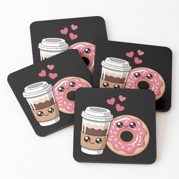 Item preview, Coffee And Donut Matching Couple Kawaii  designed and sold by TrinaEspinoza.