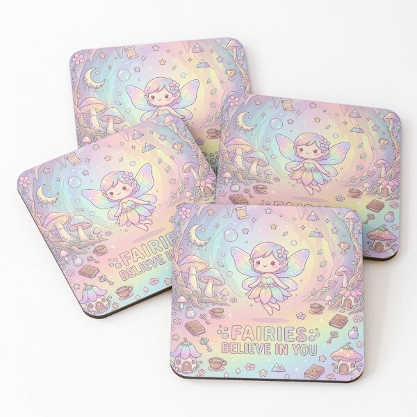 Item preview, Fairies Believe in You – Pastel Fairy Cute Magical Aesthetic Dreamy Design designed and sold by CosmicCutouts.