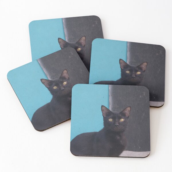 Item preview, Surprised Black Cat  designed and sold by ROSE ANN BANILAR.