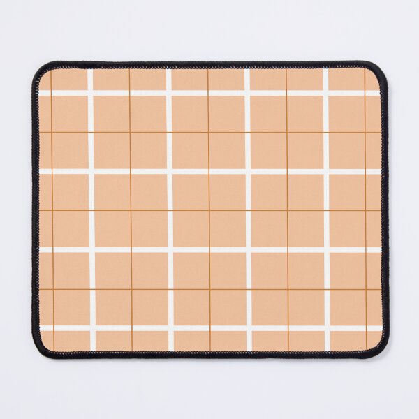 Item preview, Minimal Soft Aesthetic Plaid Checker Grid Pattern Peach Beige 02 designed and sold by jjunnymom.