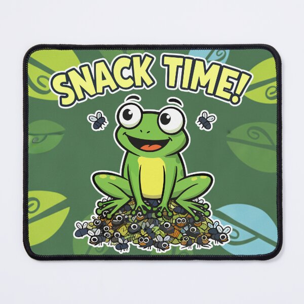 Item preview, Snack Time! Happy Frog on Fly Pile Cartoon designed and sold by Taridesign.