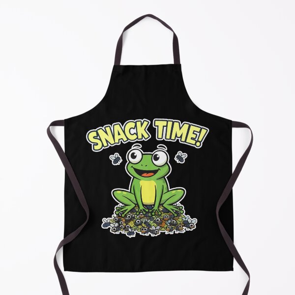 Item preview, Snack Time! Happy Frog on Fly Pile Cartoon designed and sold by Taridesign.