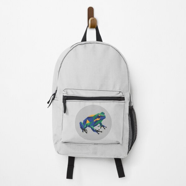 Item preview, Low Poly Mosaic Frog – Abstract Frog Backpack for College Students designed and sold by bsbd-action.