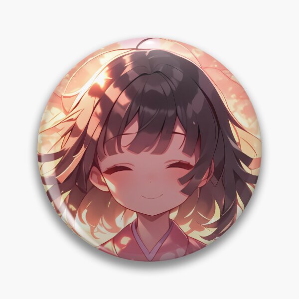 Item preview, Nadeko Sengoku Bakemonogatari Chibi Kimono Sunset Smile designed and sold by TanglenRabbit.