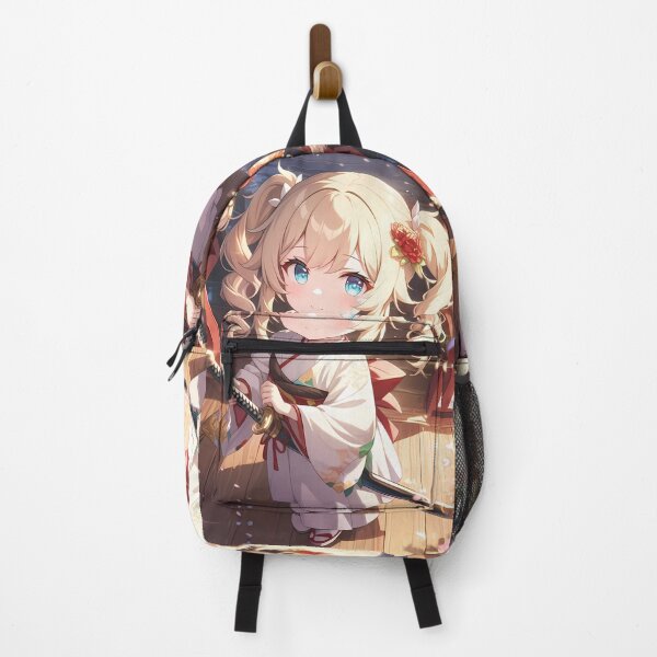 Item preview, Barbara Genshin Impact Chibi Kimono Waifu In Lantern Glow designed and sold by TanglenRabbit.