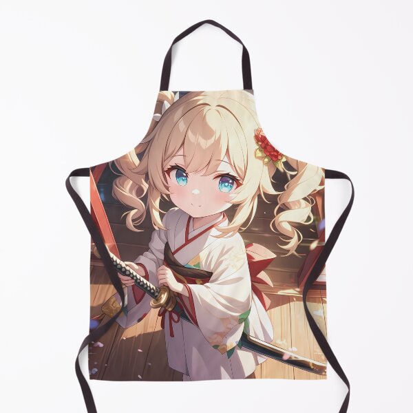 Item preview, Barbara Genshin Impact Chibi Kimono Waifu In Lantern Glow designed and sold by TanglenRabbit.