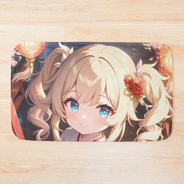 Item preview, Barbara Genshin Impact Chibi Kimono Waifu In Lantern Glow designed and sold by TanglenRabbit.
