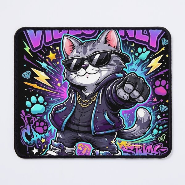 Item preview, Neon Streetwear Cat Paw-Some Vibes Only designed and sold by SoulenCify.