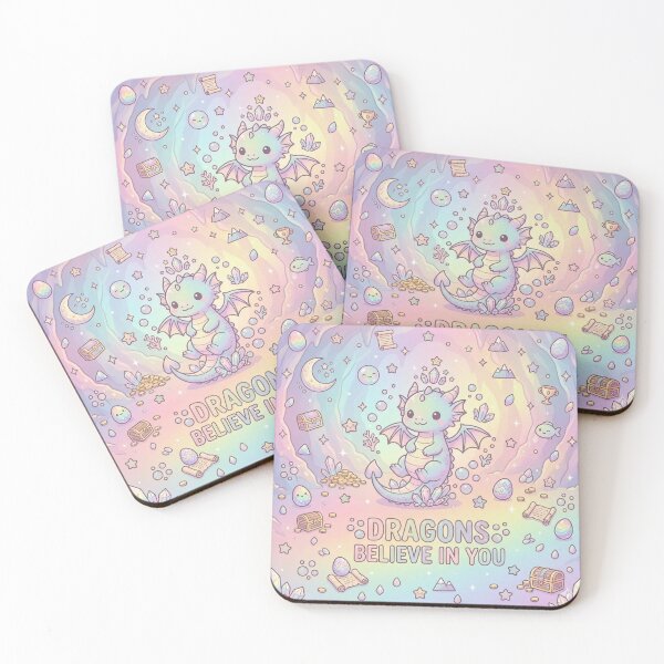 Item preview, Dragons Believe in You, cute design with funny quote designed and sold by CosmicCutouts.