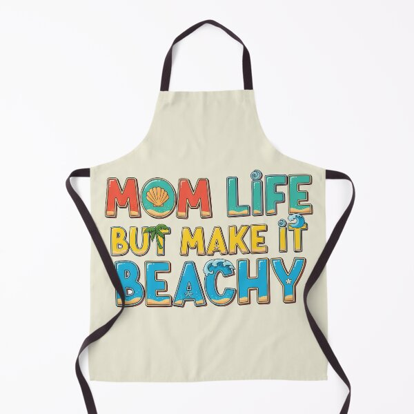 Item preview, Mom Life but Make It Beachy – Fun Coastal Typography Design designed and sold by Sea Gem.
