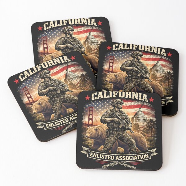Item preview, California Enlisted Association Square designed and sold by TheEnlistedEdge.