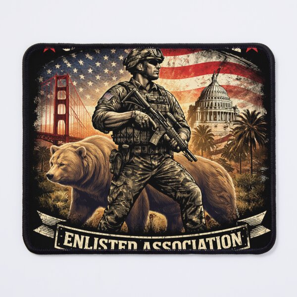 Item preview, California Enlisted Association Square designed and sold by TheEnlistedEdge.