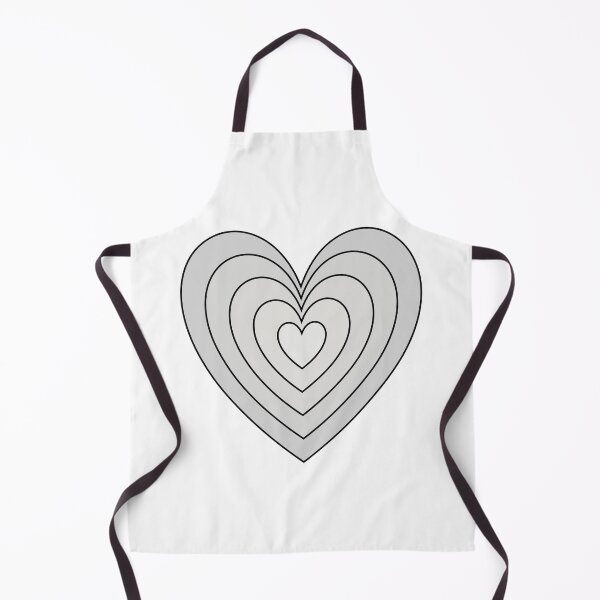 Item preview, Light Platinum Y2K Aesthetic Heart in Heart Retro lined designed and sold by Aesthetic Crew.