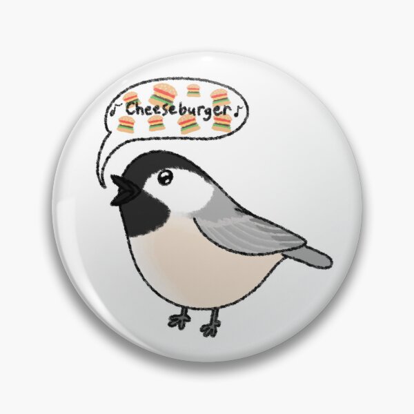 Item preview, Black-Capped Chickadee (Cheeseburger) designed and sold by GeneralGameBird.