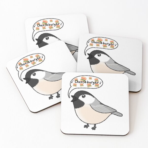 Item preview, Black-Capped Chickadee (Cheeseburger) designed and sold by GeneralGameBird.