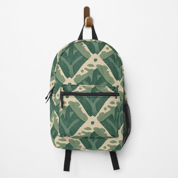 Item preview, Jade Moss Green Cream White Abstract Geometric Design designed and sold by burbankdesigns.