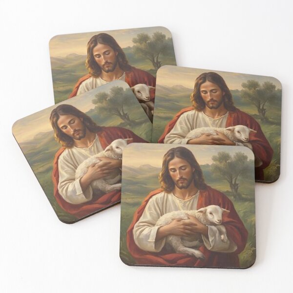 Item preview, Jesus holding his lamb designed and sold by JesusClub.