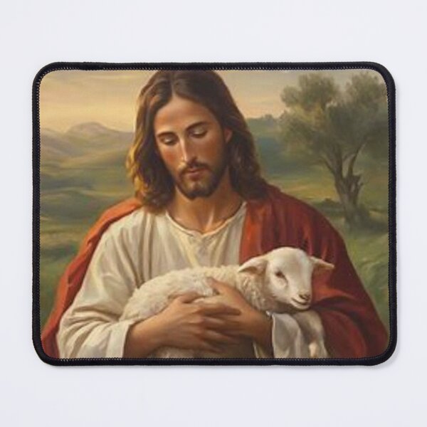 Item preview, Jesus holding his lamb designed and sold by JesusClub.