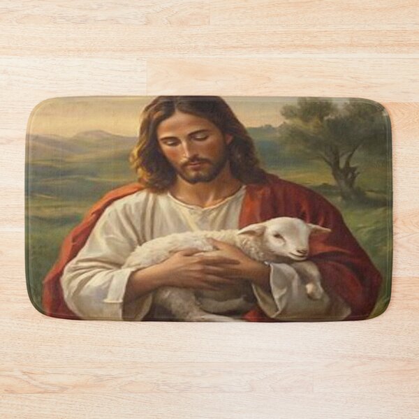 Item preview, Jesus holding his lamb designed and sold by JesusClub.