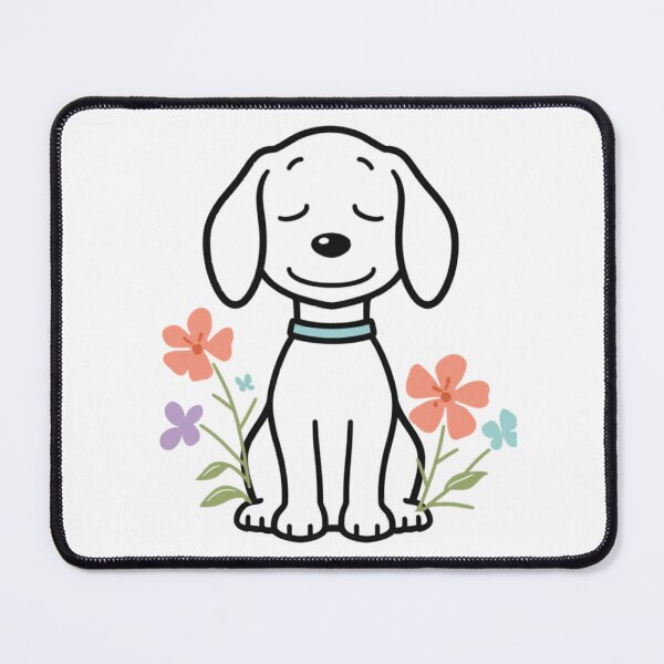 Item preview, Peaceful Beagle Dog with Flowers – Spring Snoopy Aesthetic Design designed and sold by trendplusco.