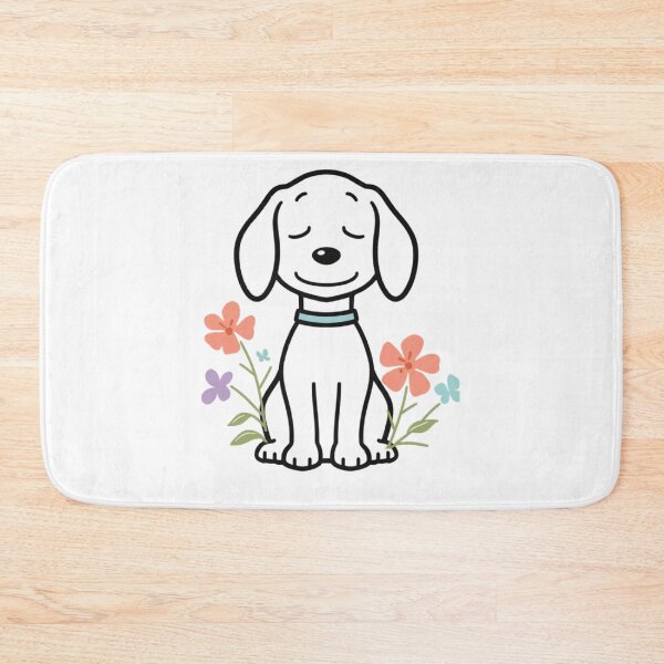 Item preview, Peaceful Beagle Dog with Flowers – Spring Snoopy Aesthetic Design designed and sold by trendplusco.