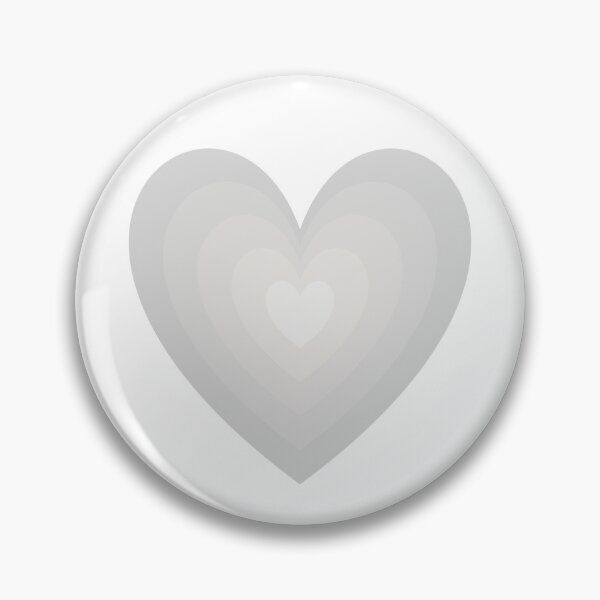 Item preview, Light Platinum Y2K Aesthetic Heart in Heart Retro designed and sold by Aesthetic Crew.