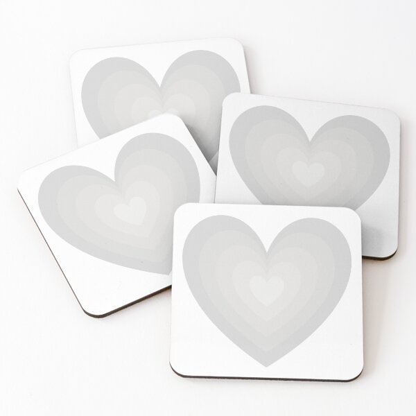 Item preview, Light Platinum Y2K Aesthetic Heart in Heart Retro designed and sold by Aesthetic Crew.