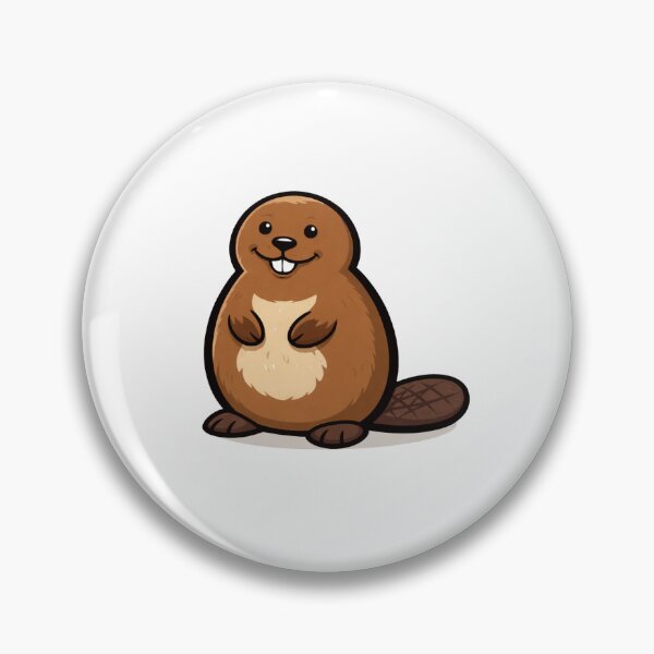 Item preview, Cute Beaver Sticker – Adorable Woodland Animal Cartoon Design designed and sold by CanSparkleArt.