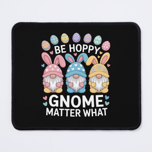 Item preview, Be Happy Gnome Matter What Easter 3 Cute Gnomes Bunny Eggs designed and sold by GazahtArrt.