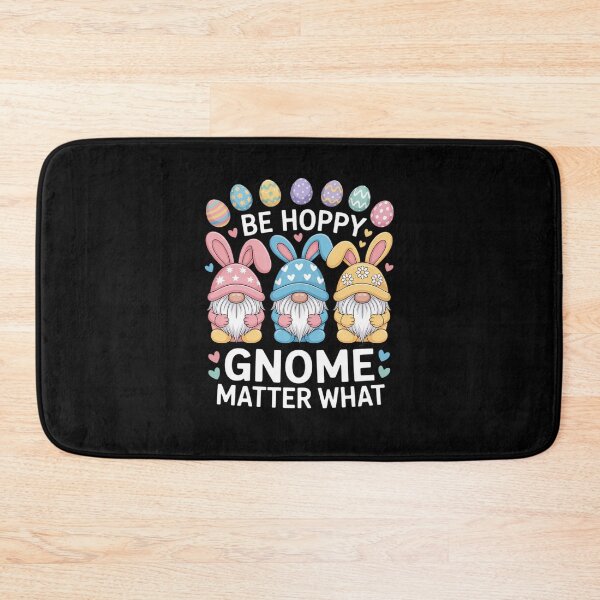 Item preview, Be Happy Gnome Matter What Easter 3 Cute Gnomes Bunny Eggs designed and sold by GazahtArrt.