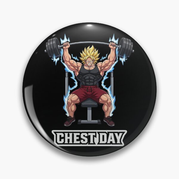 Item preview, Chest Day Beast – Anime Bench Press Power Design designed and sold by Inner Flame Studio.