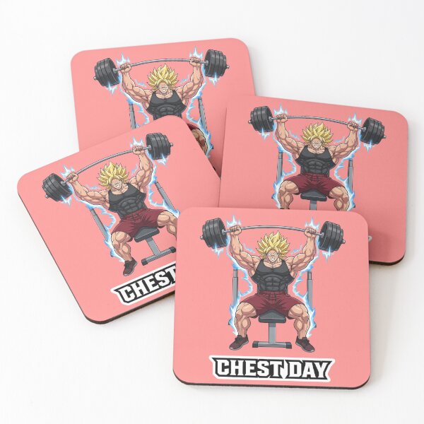 Item preview, Chest Day Beast – Anime Bench Press Power Design designed and sold by Inner Flame Studio.