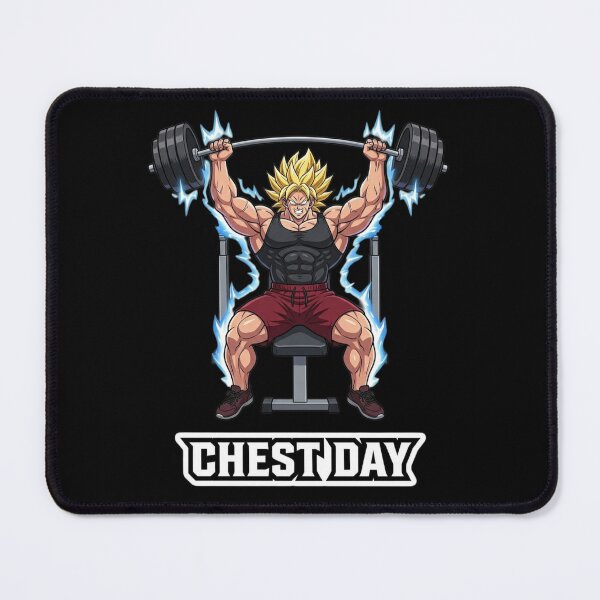 Item preview, Chest Day Beast – Anime Bench Press Power Design designed and sold by Inner Flame Studio.
