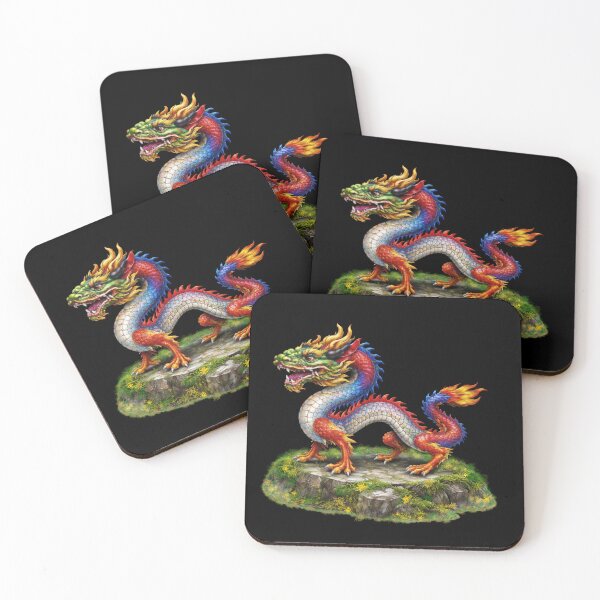 Item preview, Colorful Dragon Mythical Art designed and sold by MysticStillArt.