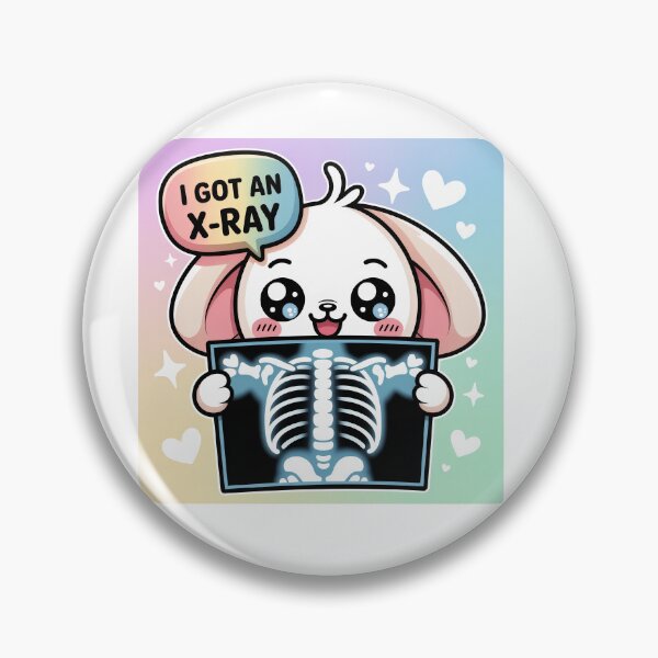 Item preview, I Got An X-ray Chibi Bunny v2 designed and sold by Medical Inspired Designs.